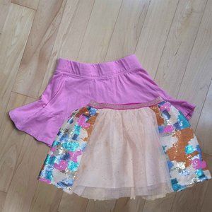 Bundle lot set Girls tutu sequin skirts pink
